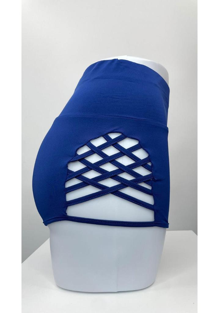 Plus Size High Waist Lace-up Yoga Sports Shorts