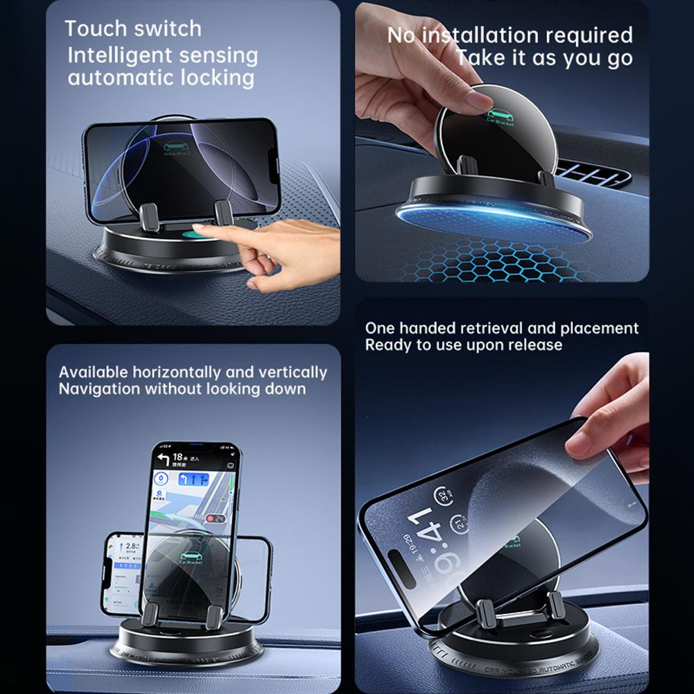 Universell Dashboard Biltelefonhållare 360 Graders Rotation Telefonställ Mobiltelefonhållare för Bilens Instrumentbräda