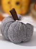 Crochet Pumpkins Decoration Handmade Autumn Artificial Pumpkin Fabric Decorative Pumpkin for Farmhouse Mantel Decor