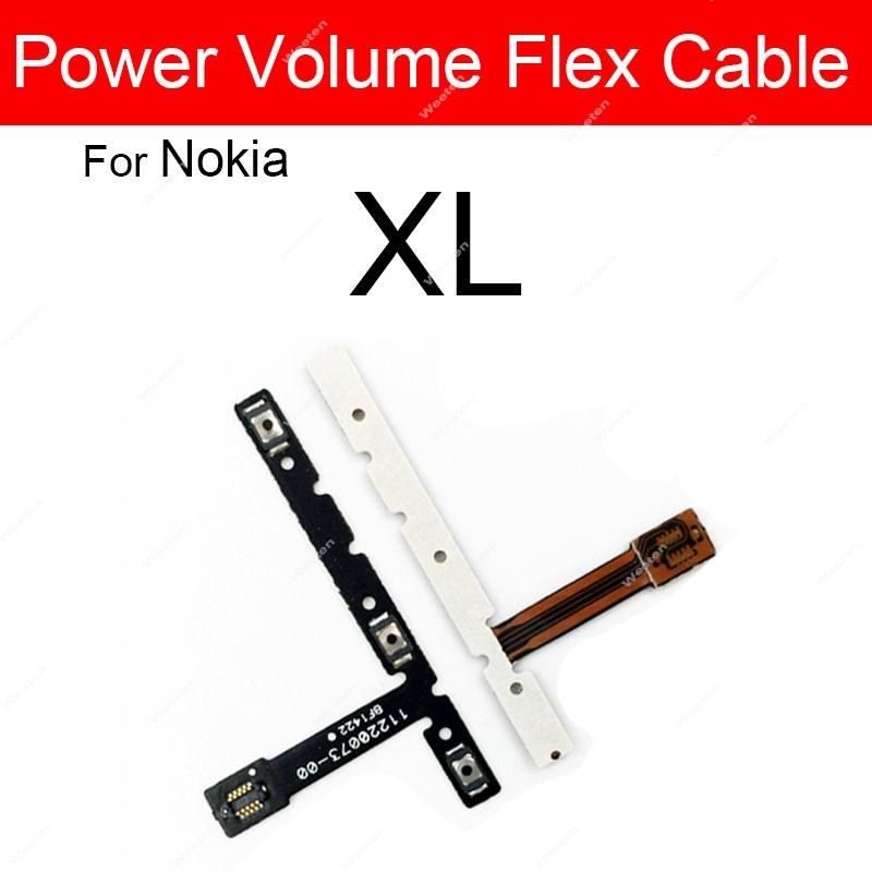 Cavo Flessibile Pulsanti di Accensione Per Nokia 1 2 2.1 3 3.1 3.2 4.2 5 5.1 X2 X3 X5 XL Plus Cavo Flessibile Tasti Volume Parti di Ricambio Tasti Laterali