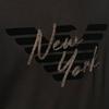 Emporio Armani Ss22 Solid Color Letter Print Casual Crew Neck Short Sleeve T-Shirt Men Tops Black 6G1TF0-1JPRZ-0999