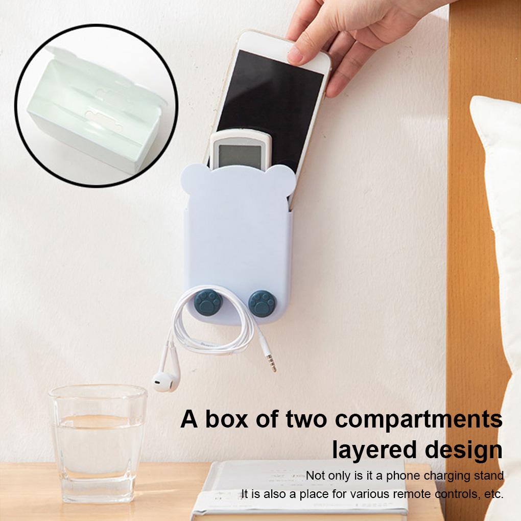Air Conditioner Remote Control Smartphone Organizer Living Room Bedroom Kitchen Adhesive Controller Holder Space Saving