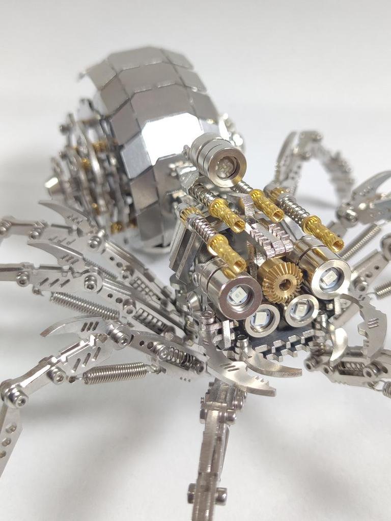 Spider King Plus 3D Metal Puzzle: Mechanical Insect Assembly Toy for Kids
