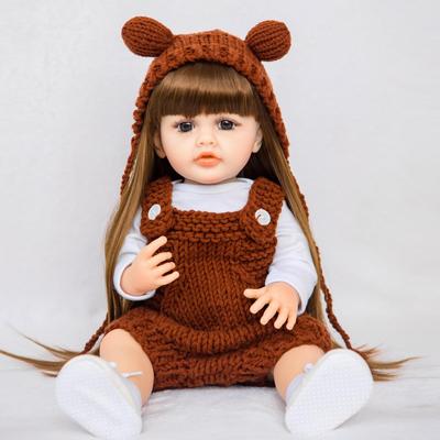Neue Niedliche Reborn Baby Mädchenpuppen 55 cm Vollsilikon-Vinyl KEIUMI Lebensechte Neugeborenenpuppen bebe Reborn Spielzeug Geburtstagsgeschenke