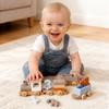 Wood Wooden Trolley Toy Blocks Baby Educational Toys Montessori Toys  Educational Gift