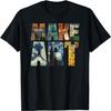 MAKE ART _ Funny Artist Artistic Humor Painting Cool T-shirt T-Shirt