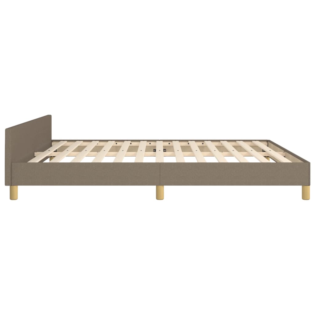 Vidaxl Rama Łóżka Bez Materaca, Taupe, 180X200 Cm, Obita Tkaniną