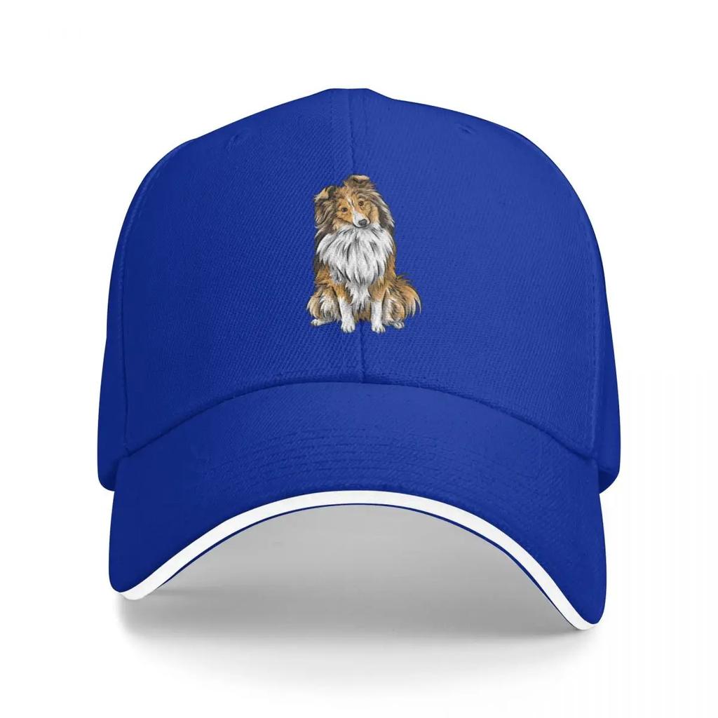 Sheltie Shetland Sheepdog Mahogany Sable Cute Dog Art Baseball Cap Designer Cap Sun Cap Sun Hat Women's Hats For The Sun Men's