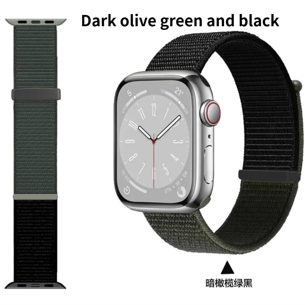 Nylon Loop Strap For Apple Watch Series11 Band 46mm 45mm 44mm 41mm 42mm 40mm 38mm Correa Bracelet For IWatch Ultra3 49mm 10 9 8 7 6 SE 5 Smart Belt