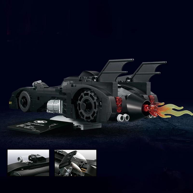 Super Heroes Series Batmobile Construction Blocks 1989 Classic Bat Chariot Car Model Bricks Playthings Designed For Children Boys Xmas Gifts