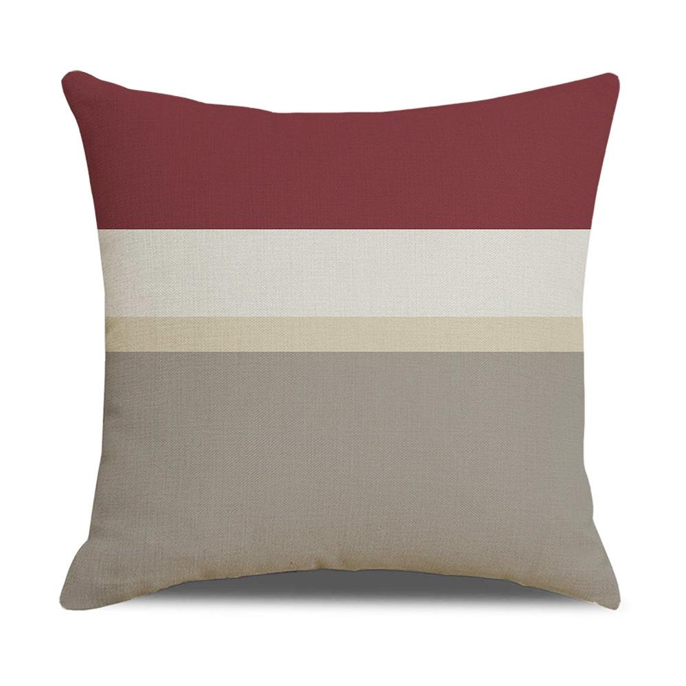 Nuova Copricuscino Decorativo Nordic Moderno Semplice in Lino Copricuscino per Divano con Motivo Geometrico
