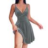 Spring/Summer 2025 High-Waisted V-Neck Mini Dress: Sexy, Elegant Evening Party Fashion