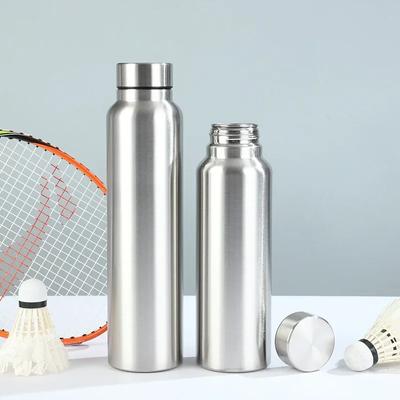 1000ml Stainless Steel Sport Water Bottle Single-layer Rugged Water Cup Metal Flask Drinkware Camping Sports Gym
