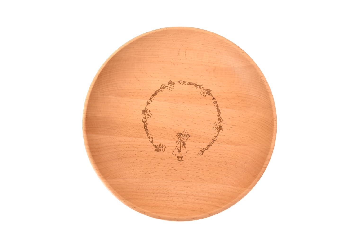 

ТОУГЕИ Тарелка Блюдо М 2G Деревянная Натуральное Дерево Плоская Тарелка (Снусмумрик)