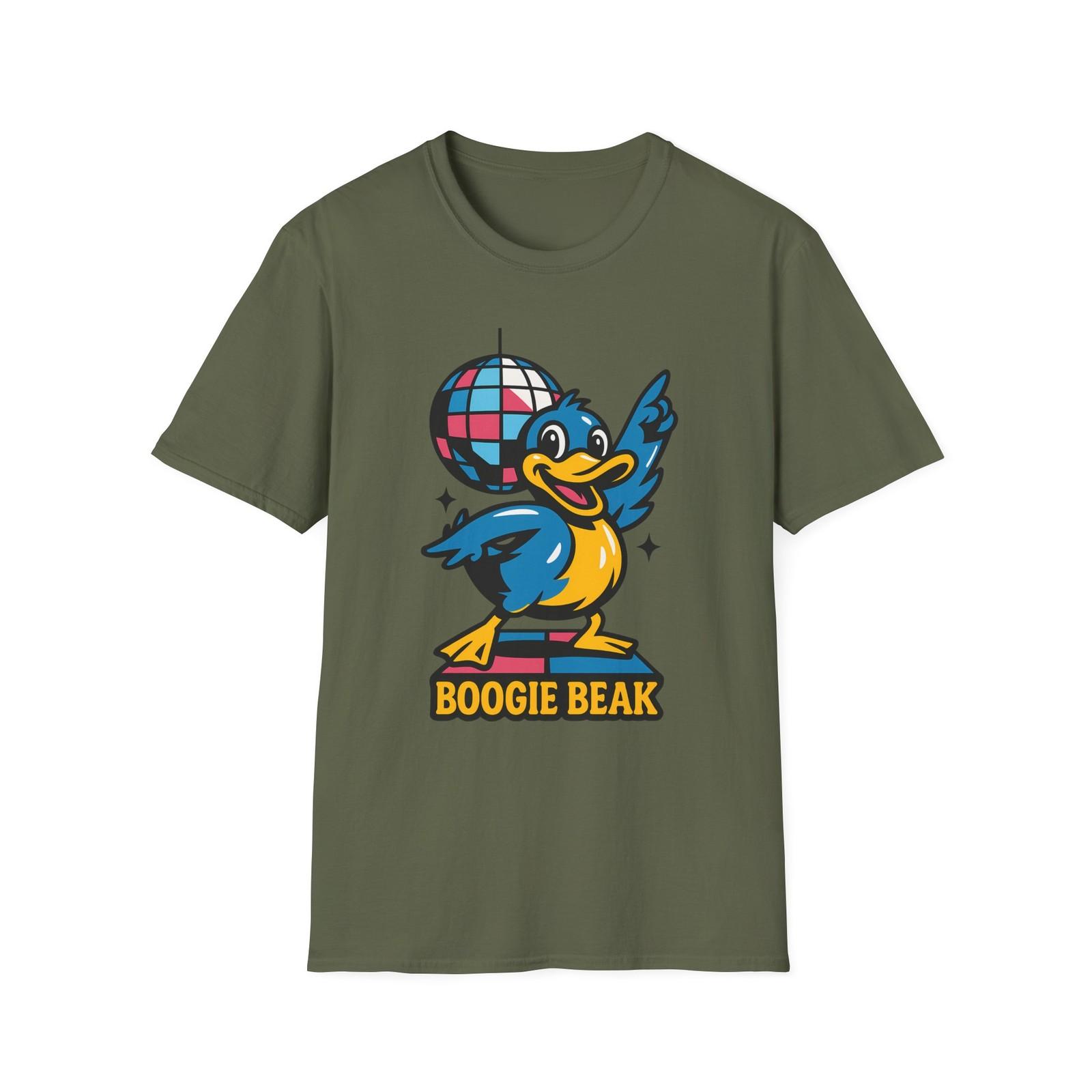Unisex Softstyle T-Shirt Mens Womens Tees Top Disco Duck Funky Dance Cartoon Funny Retro Graphic Tee 3XL