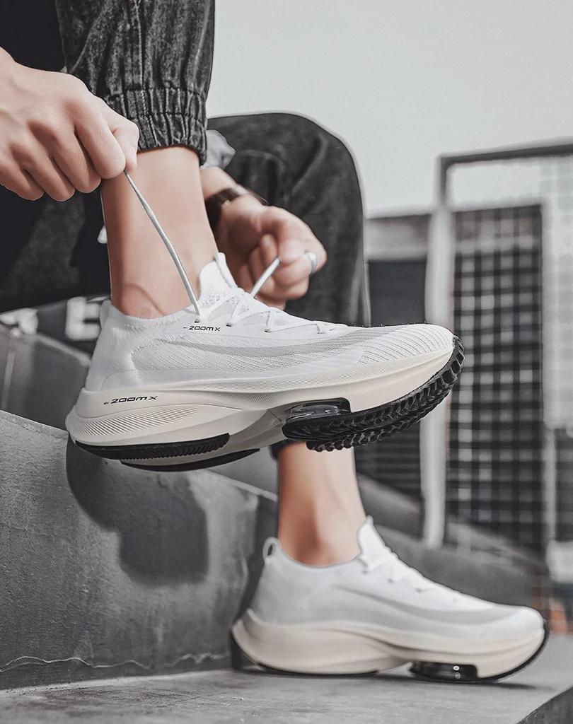 2024 Men's Lace-Up Sports Shoes with Air Cushion for Basketball and Running - Youth Casual Style