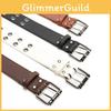 Punk Style Street Double Row Hole Women Casual Belt For Versatile Daily