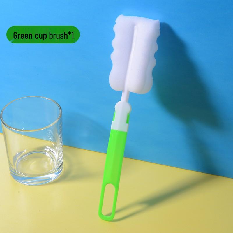 Long-Handle Detachable Sponge Cleaning Brush for Insulated Cups & Baby Bottles