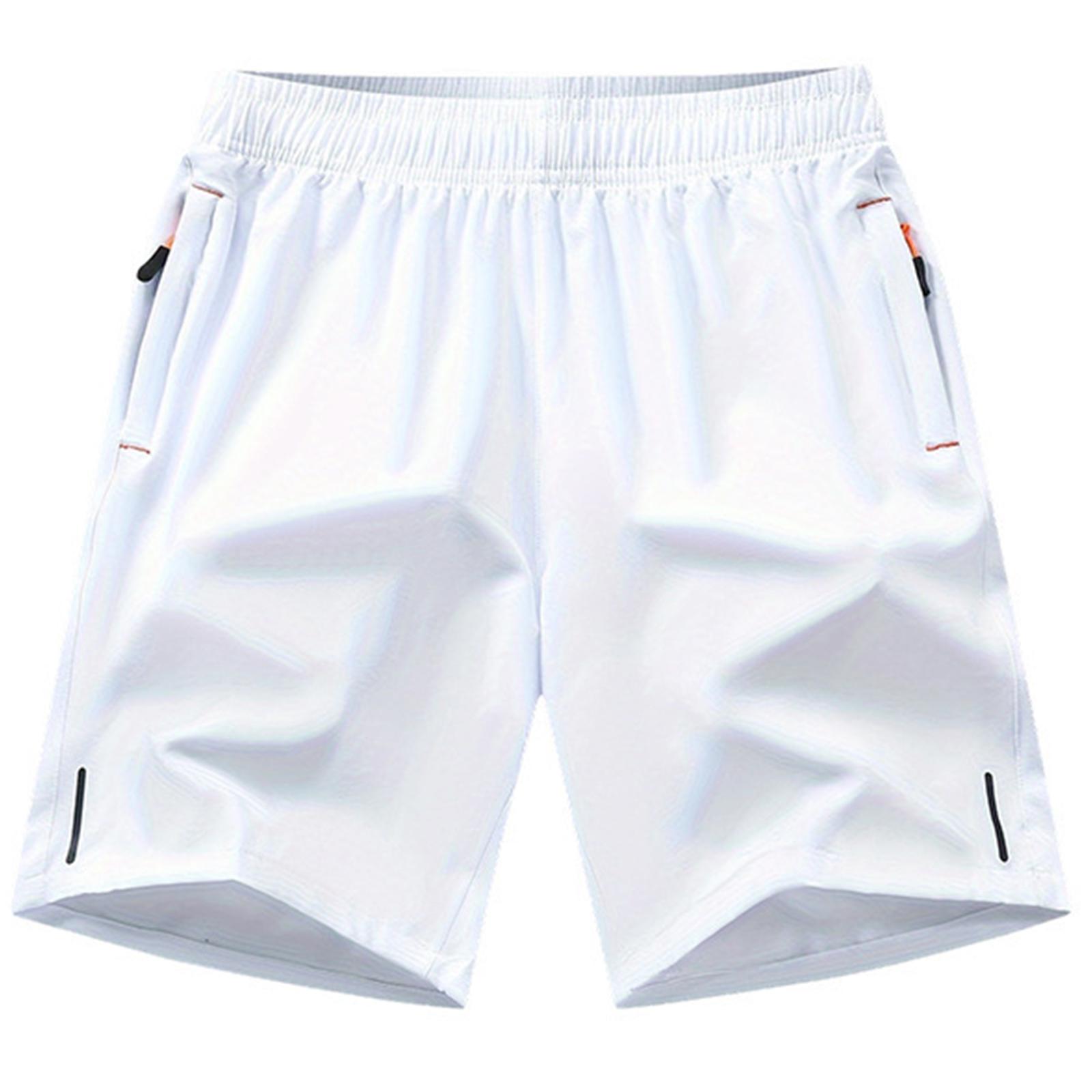 

Men s Shorts Running Sports Loose Beach Pants XL білий