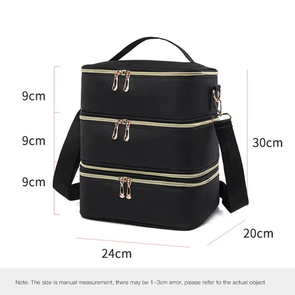 Gifts 3 Layer Nail Polish Storage Bag Portable Multi-function Cosmetic Bag Nail Care Tool Storage Beauty Tool
