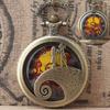 Devil Lanyard Embossed Ghost Head Pocket Watch European and American Animation Halloween Christmas Horror Night Skull Jack