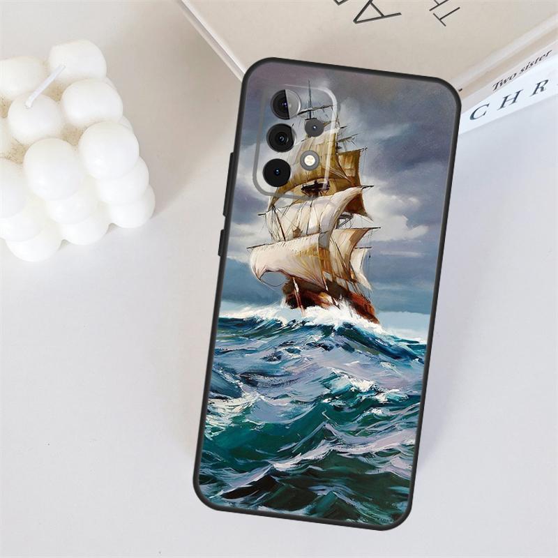 Ships Paintings For Samsung Galaxy A05 A06 A16 A26 A54 A34 A14 A22 A32 A52 A55 A35 A15 A53 A13 A36 A56 Case