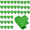 Lot of 40 Fixing Clips for Greenhouse 16 Mm – Green Plastic AIMOONSA, 5×3.5 Cm