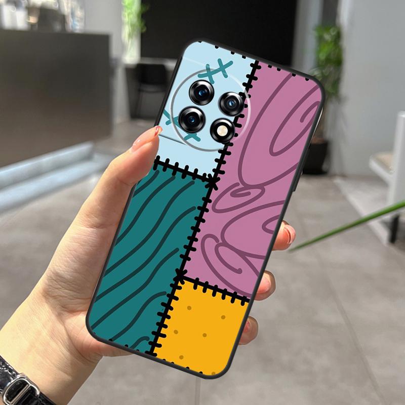 

Patchwork style Case For OnePlus Nord CE 5 2 3 4 Lite N20 N30 OnePlus 15 13 12 R 11 10 9 Pro 8T 10T 10R Cover OnePlus Nord CE 3