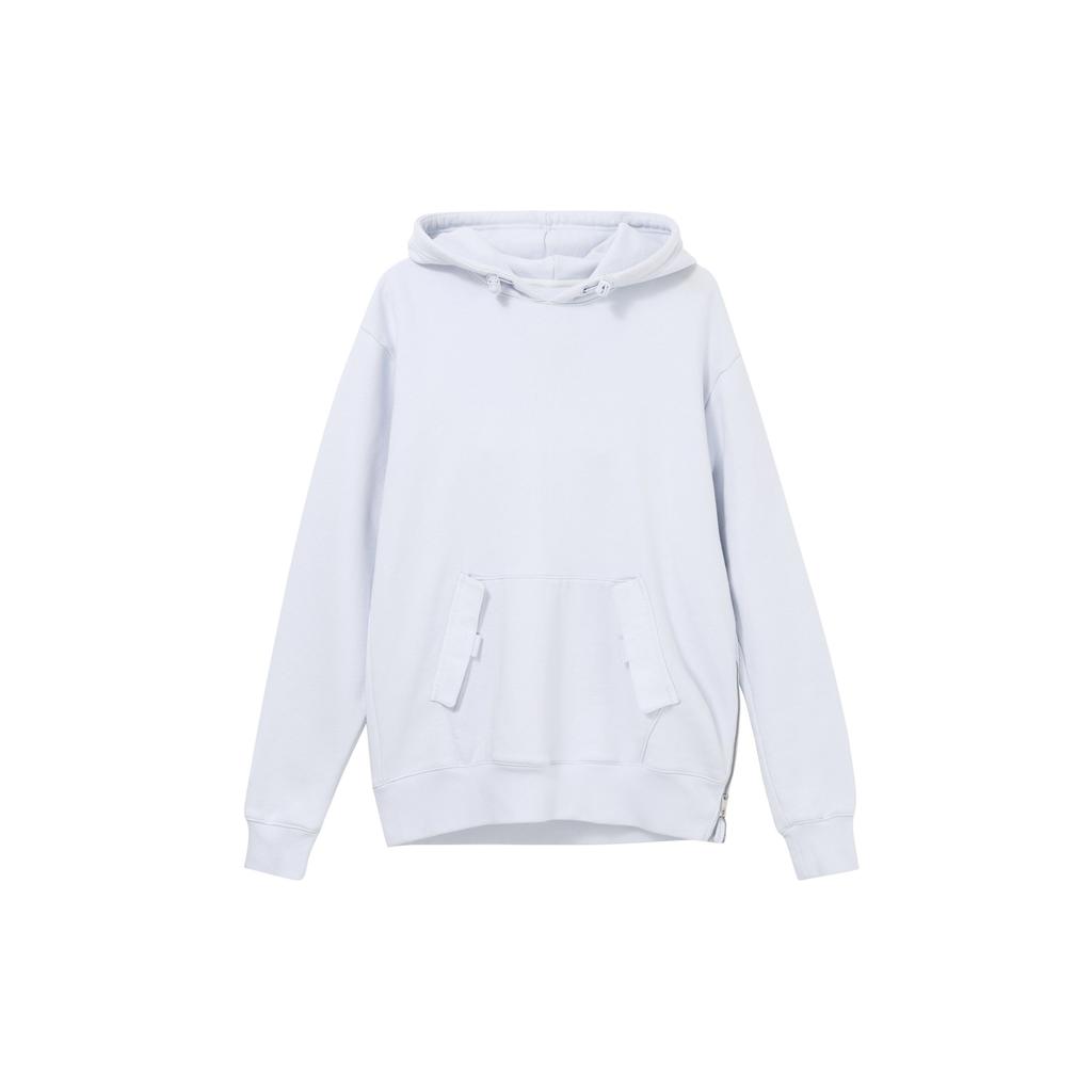 Jordan X SoleFly Collab Series Solid Color Hoodie With Large Pocket And Drawstring Long Sleeves Men Tops Light-Blue DV7510-085