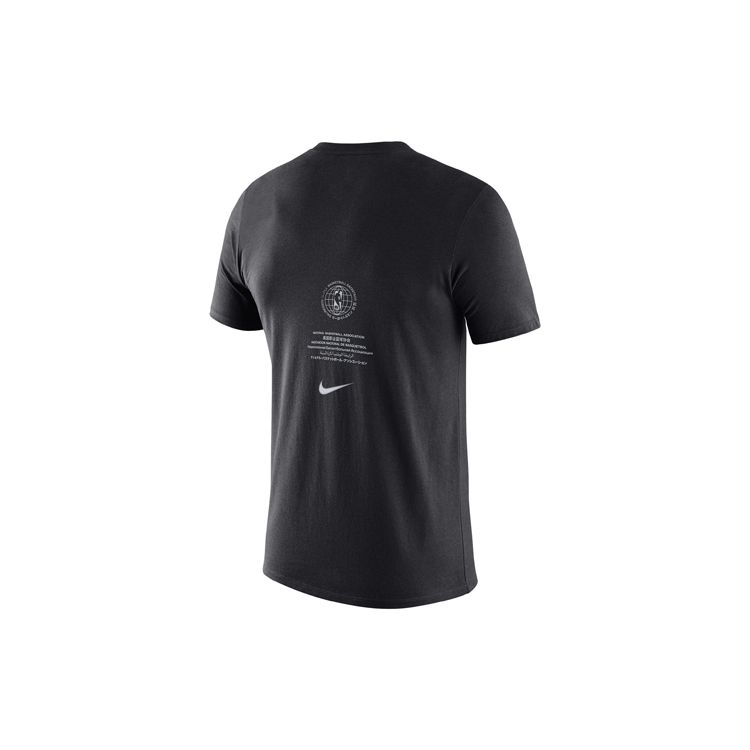 Nike Philadelphia 76ers Courtside Logo Kurzarm T-Shirt Herren Oberteile Schwarz CK7981-010