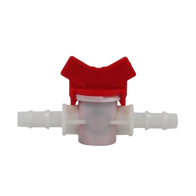 Valvola a Pagoda Filettata in Plastica a 4 Punti di Uguale Diametro - Valvola a Sfera Dritta, Interruttore a Innesto Rapido per Tubo da Acquario