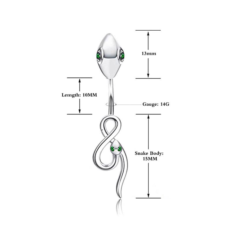 Neuer Cobra Nabelring Nabelnagel-Piercing-Schmuck online 