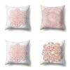 Polyester Pillow Case Automobile Decoration Home Printed Pillow Case Waist Cushion Cover Car Cushion Head Cushion Cover