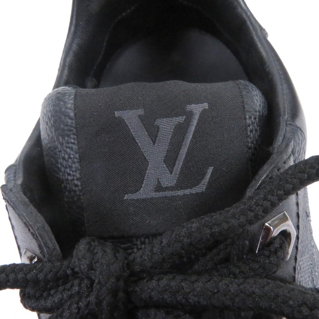Ausgezeichnete LOUIS VUITTON Low-Cut-Sneaker Harlem-Linie Richelieu Damier Gebraucht