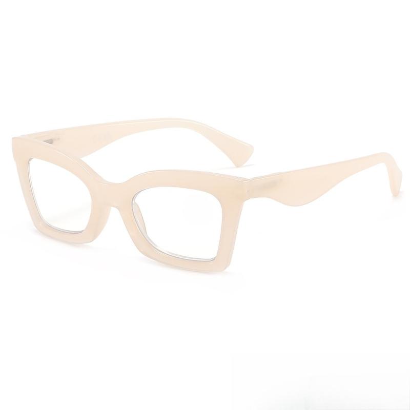 Large-Frame Anti-Blue Light Reading Glasses with Spring-Loaded Temples for Women Stylish and Comfortable Reading Glasses