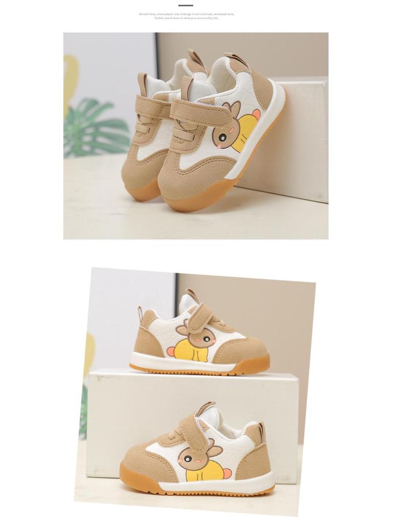 2026 Sonbahar Bebek Yürüyüş Ayakkabıları - Erkek ve Kız Çocukları İçin Rahat Çizgi Film Yumuşak Tabanlı