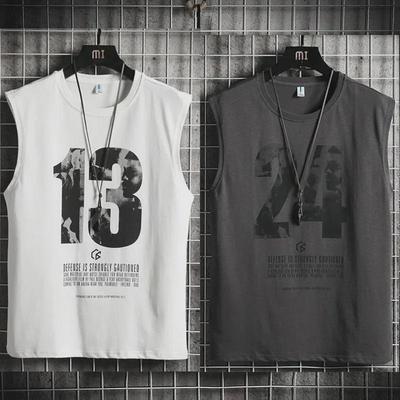 Men's No. 24 Basketball Jersey - Sleeveless Sports Vest