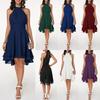 Damen-Hochzeitskleid aus Chiffon, für Brautjungfern, hoch niedrig, für Abend, Party, formelles Kleid