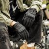 Vintage Motocyklové Rukavice Pravá Kůže Větruodolné & Nárazuvzdorné Podzimní  Zimní Unisex pro Jezdce Prodyšné Odolné Luvas
