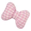 Checkered Bowknot Design Lumbar Support Pillow Car Neck Headrest Automotive Comfort Accessories for Long Drives