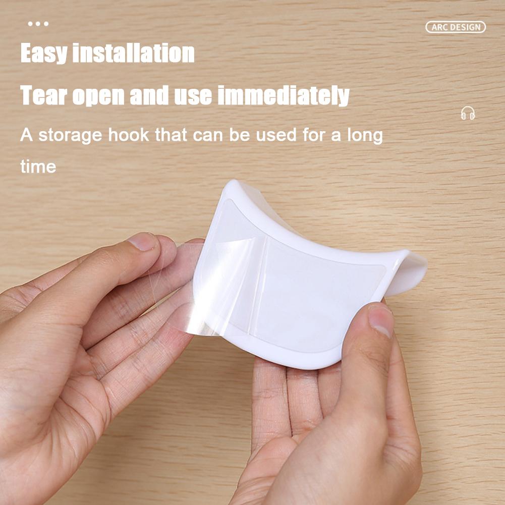 Punch-Free Head-Mounted Headphone Bracket Storage Hook Dormitory Wall-Mounted Computer Headset Holder Earphone Display Stand New