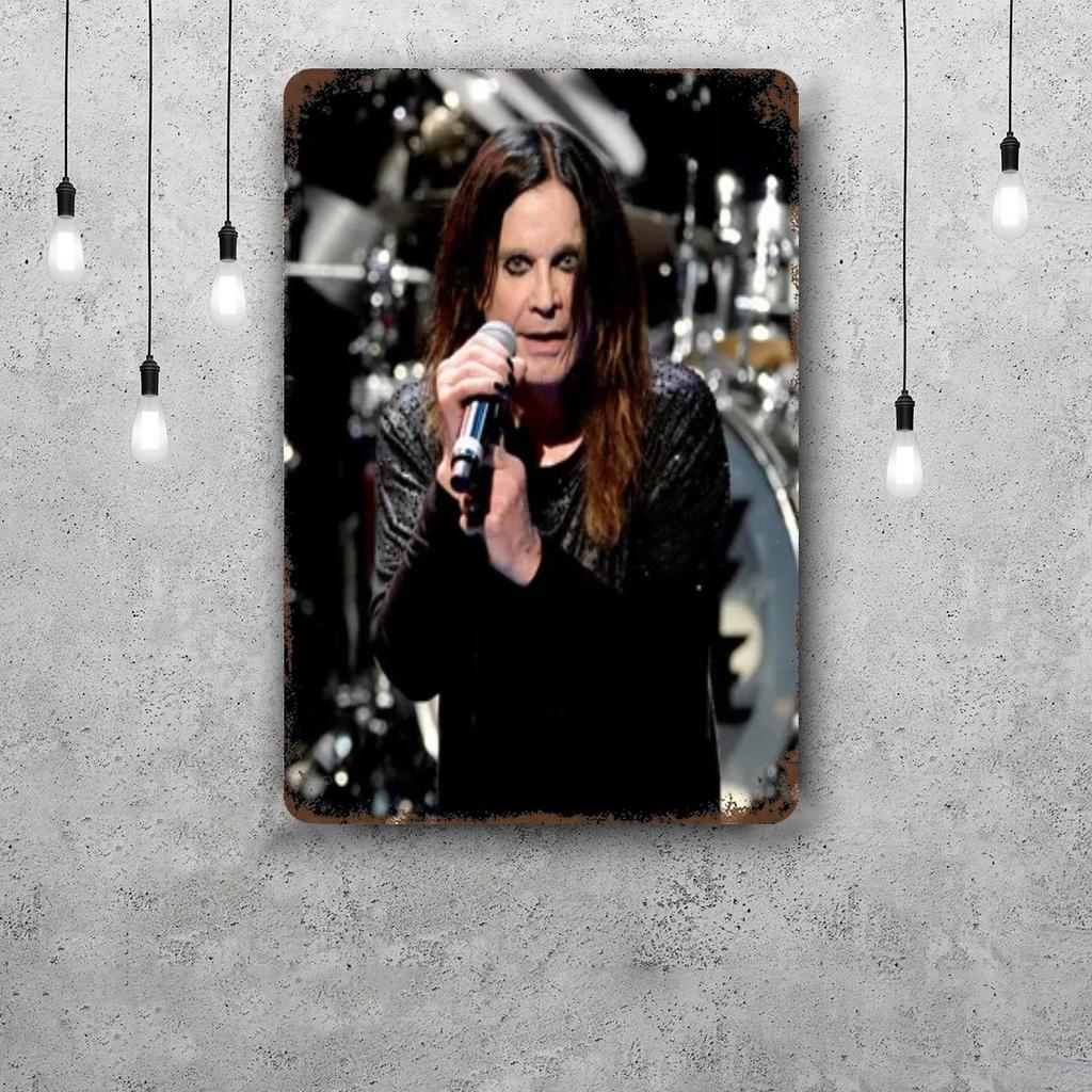 Ozzy osbourne Dekorationsposter Vintage Blechschild Metallschild Dekorative Plakette für Pub Bar Man Cave Club Wanddekoration