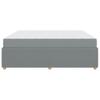 Bed Frame with Mattress Light Grey 180 X 200 Cm Fabric