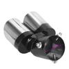 Universale curvo doppio scarico auto silenziatore tubo di scarico coda decorazione auto tubo di scarico cromato acciaio inossidabile styling auto