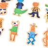 DJECO Crazy Animal Magnets, Educational Toy, Wooden Puzzle, Educational Magnetic Whiteboard, Nordic Montessori Style, Ages 2, 3, 4, 5, 6, Boys and