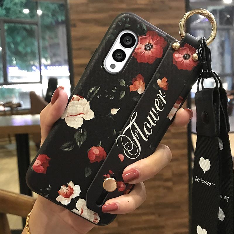 Anti-dust Protective Phone Case For FCNT/Fujitsu Arrows N F-51C Fashion Design Wristband Kickstand Durable Phone Holder