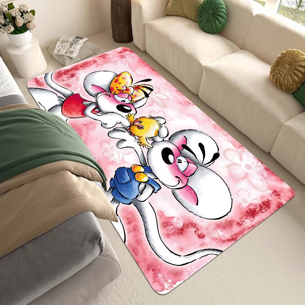 Felpudo Lavable Antideslizante Personaje D-Diddl Alfombrilla para Zona de Sala de Estar Sofá Sillas Alfombra de Área Felpudo de Cocina Alfombra de Área