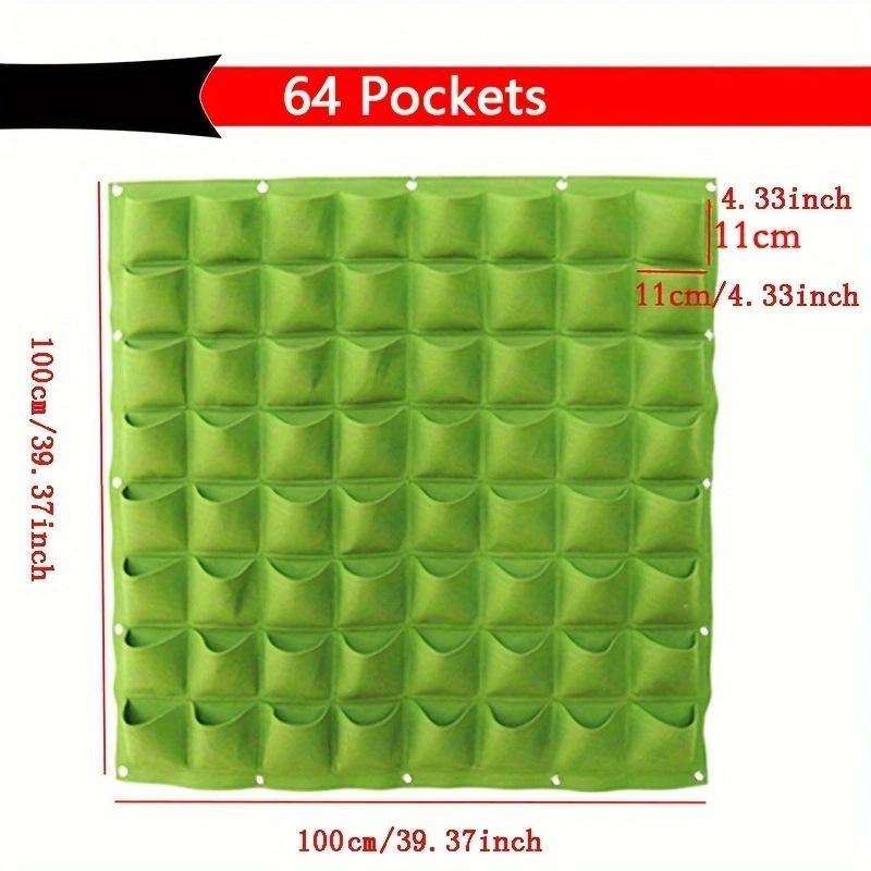 Wall Planting Bag, Guanyuan Non-woven Vertical Grow Bag, Wall Hanging Multi-pocket Planter