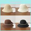 Cappello di Paglia Vintage da Donna Protezione Solare Traspirante Cappello da Spiaggia Estivo a Tesa Larga Elegante per le Vacanze