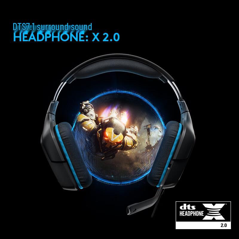 Logitech G431 Wired Gaming Headset with 7.1 Surround Sound